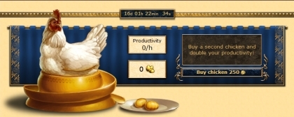 Browser MMO game Grepolis - Golden eggs from Easter Chicken