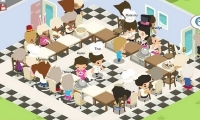 Facebook game Restaurant City - time to finish the meal