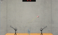 Stick Figure Badminton