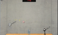 Stick Figure Badminton