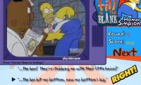 Fill in the Blank Homer Simpson