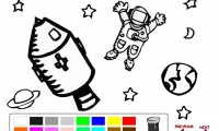 Space Coloring Book