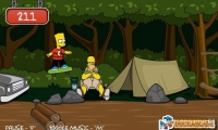 Bart Simpson Skateboarding