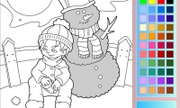 Winter Day Coloring