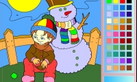 Winter Day Coloring