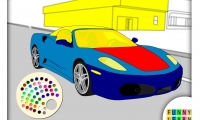 Race car coloring