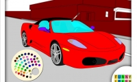 Race car coloring
