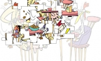 Cow and Chicken Jigsaw Puzzle