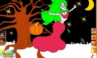 Happy Banshee Halloween Coloring Game