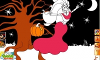 Happy Banshee Halloween Coloring Game