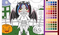 Halloween Girl Coloring