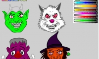 Halloween Mask Coloring