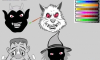 Halloween Mask Coloring