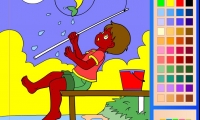 Fisher Boy Coloring